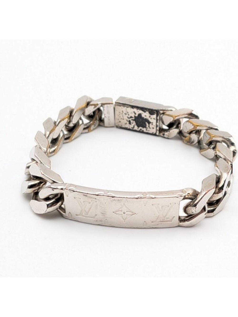 Louis Vuitton Monogram Chain Bracelet Silver